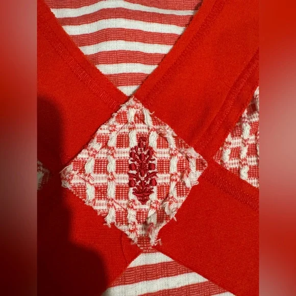 FP Movement Long Sleeve Textured My Time Tee in Victory Red Sz M NWT - Picture 6 of 9